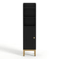 Artiss Bathroom Storage Cabinet Corner Toilet Organizer Black