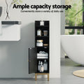 Artiss Bathroom Storage Cabinet Corner Toilet Organizer Black
