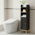 Artiss Bathroom Storage Cabinet Corner Toilet Organizer Black
