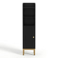 Artiss 2X Bathroom Storage Cabinet Floor Organizer Toilet Corner Adjustable Black