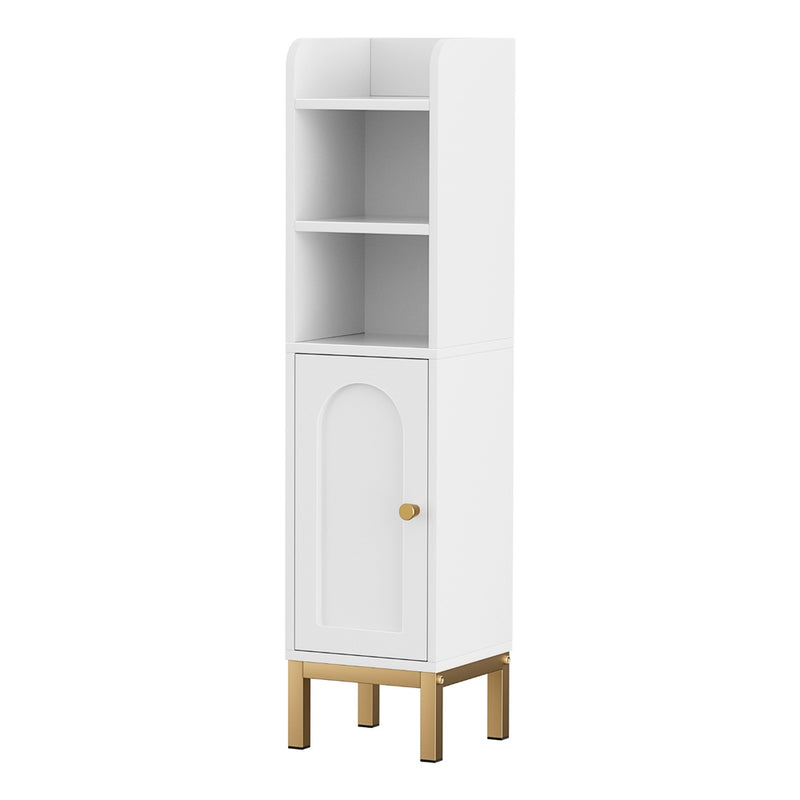 Artiss Bathroom Storage Cabinet White Corner Toilet Organizer Shelf Door