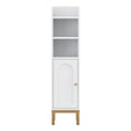 Artiss Bathroom Storage Cabinet White Corner Toilet Organizer Shelf Door
