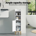 Artiss Bathroom Storage Cabinet White Corner Toilet Organizer Shelf Door