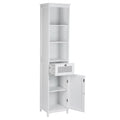 Artiss 161cm White Rattan Bathroom Cabinet Tallboy Storage Cupboard