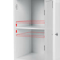Artiss 161cm White Rattan Bathroom Cabinet Tallboy Storage Cupboard