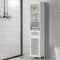 Artiss 161cm White Rattan Bathroom Cabinet Tallboy Storage Cupboard