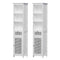 Artiss Bathroom Cabinet Storage X2 White Rattan 161cm