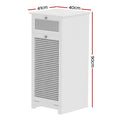 Artiss Laundry Hamper White Rattan Bathroom Storage Cabinet Basket