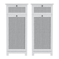 Artiss 2X Laundry Hamper Cabinet Bathroom Storage White Rattan