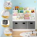 Keezi Kids Bookshelf 4 Tier Toy Storage Organiser Display Shelf Rack