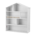 Keezi 4 Tier Kids Bookshelf White Wooden Storage Organiser Cabinet