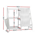 Keezi 3-Tier Kids Bookshelf Toy Storage Organizer Display Rack