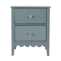 Artiss 2X Bedside Table 2 Drawers Bedroom Storage Nightstand Green