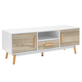 Artiss TV Cabinet 120cm Entertainment Unit White Wood