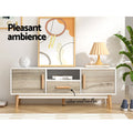 Artiss TV Cabinet 120cm Entertainment Unit White Wood