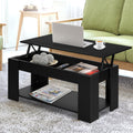 Artiss Black Lift-Top Coffee Table Storage