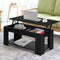 Artiss Black Lift-Top Coffee Table Storage