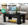 Artiss Black Lift-Top Coffee Table Storage