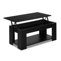 Artiss Black Lift-Top Coffee Table Storage