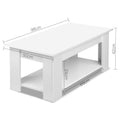 Artiss Lift-top Coffee Table White Storage