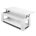 Artiss Lift-top Coffee Table White Storage