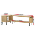 Artiss Corner TV Cabinet Entertainment Unit Storage Shelf