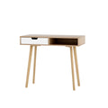 Artiss Computer Desk 90cm Oak Drawer Cabinet Shelf