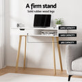 Artiss Computer Desk 90cm White Drawer Cabinet Shelf