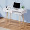 Artiss Computer Desk 90cm White Drawer Cabinet Shelf