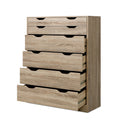 Artiss MYLA 6 Chest of Drawers Oak