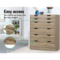 Artiss MYLA 6 Chest of Drawers Oak