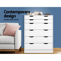 Artiss 6 Drawer Chest White