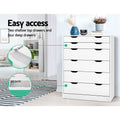 Artiss 6 Drawer Chest White