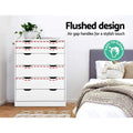 Artiss 6 Drawer Chest White
