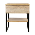 Artiss Bedside Table 1 Drawer with Shelf CASEY
