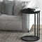 Artiss Round Coffee Table Black Martha Side Table