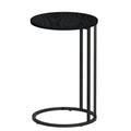 Artiss Round Coffee Table Black Martha Side Table