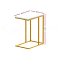 Artiss Marble Effect Coffee Table Side Table Emma