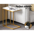 Artiss Marble Effect Coffee Table Side Table Emma