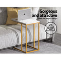 Artiss Marble Effect Coffee Table Side Table Emma