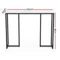 Artiss Console Table Marble Effect White 100cm