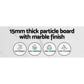 Artiss Console Table Marble Effect White 100cm