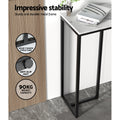 Artiss Console Table Marble Effect White 100cm