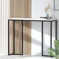 Artiss Console Table Marble Effect White 100cm