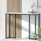 Artiss Console Table Marble Effect White 100cm