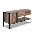 Artiss TV Stand 120cm Industrial Rustic Wooden Storage Cabinet