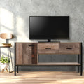 Artiss TV Stand 120cm Industrial Rustic Wooden Storage Cabinet