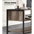 Artiss TV Cabinet 124cm Industrial Wood Storage Stand Entertainment Unit