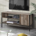 Artiss TV Cabinet 124cm Industrial Wood Storage Stand Entertainment Unit
