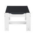 Keezi Kids Table Chairs Set Activity Storage Chalkboard Desk Grey